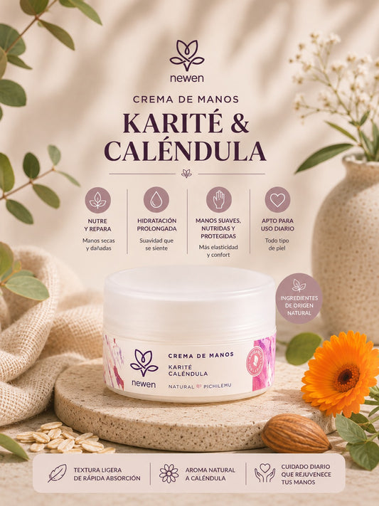 Crema de Manos Karité-Caléndula- NEWEN