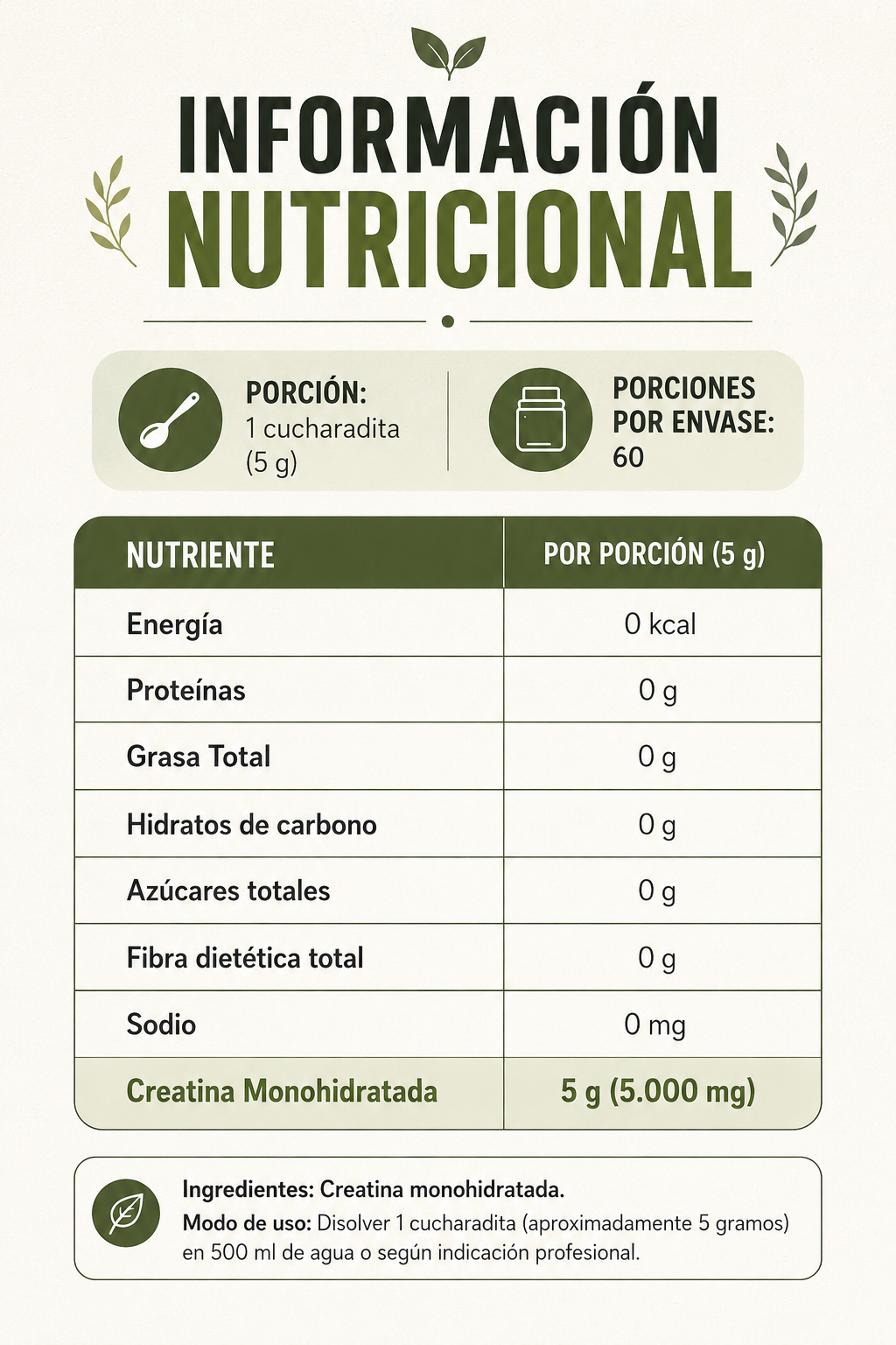 Creatina Monohidratada y Micronizada FNL