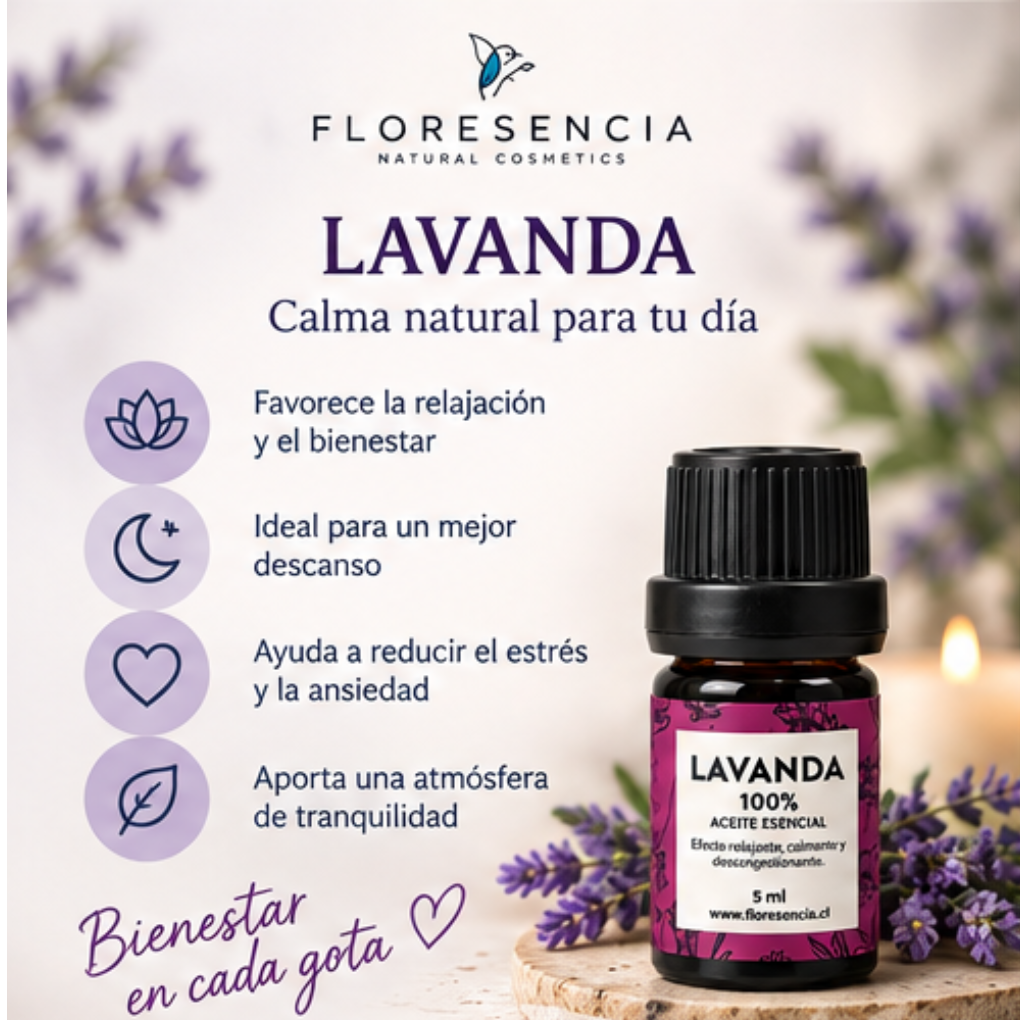 Aceite Esencial Lavanda 5 ml – Floresencia