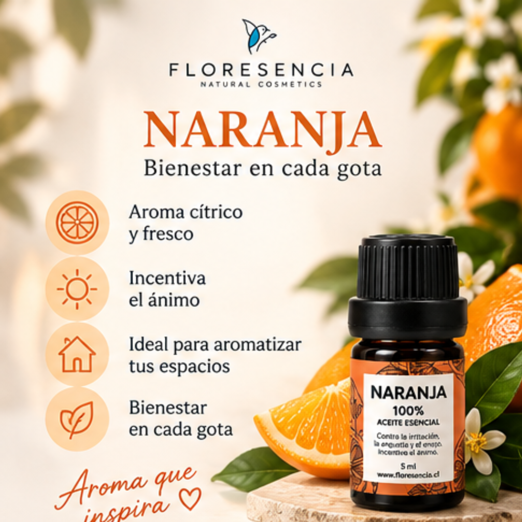 Aceite Esencial Naranja Dulce 5 ml – Floresencia