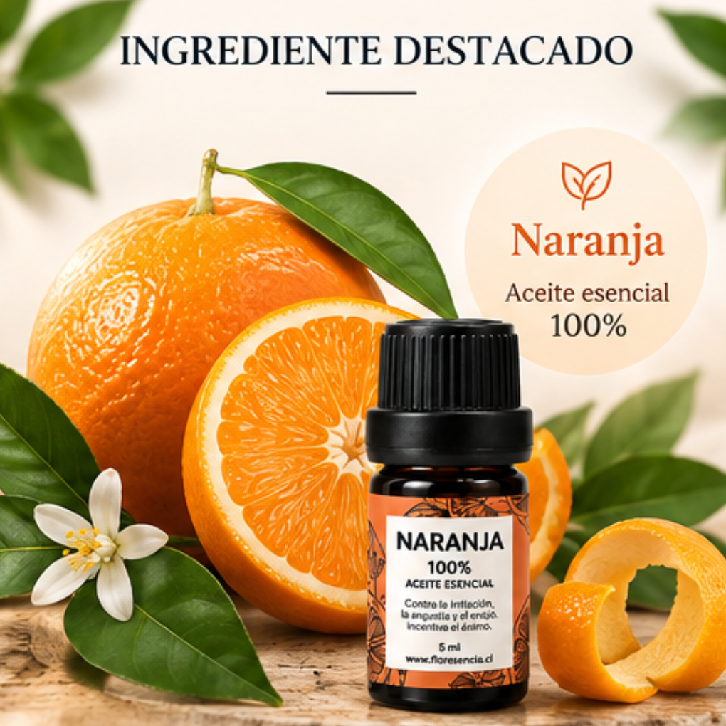 Aceite Esencial Naranja Dulce 5 ml – Floresencia