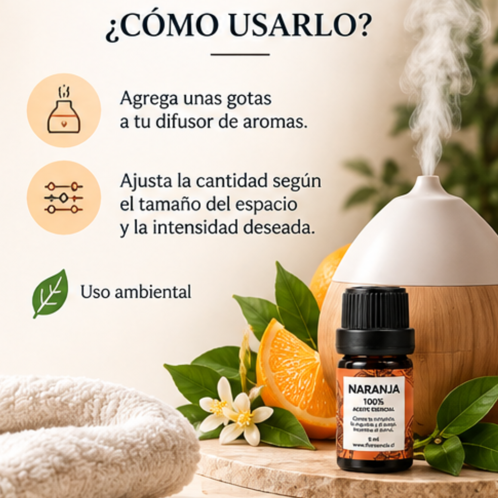 Aceite Esencial Naranja Dulce 5 ml – Floresencia