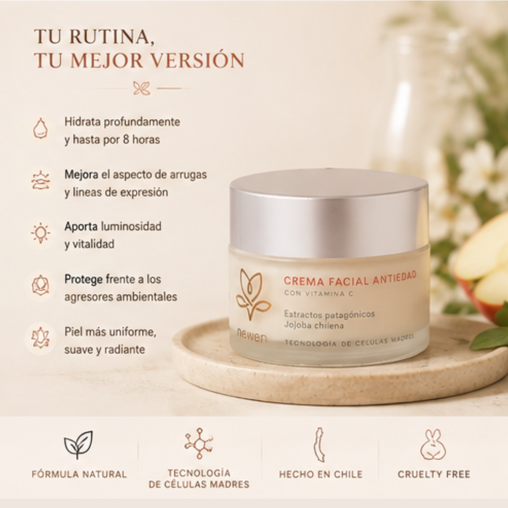 Crema Facial Antiedad Intensiva Células Madre Newen 50 g