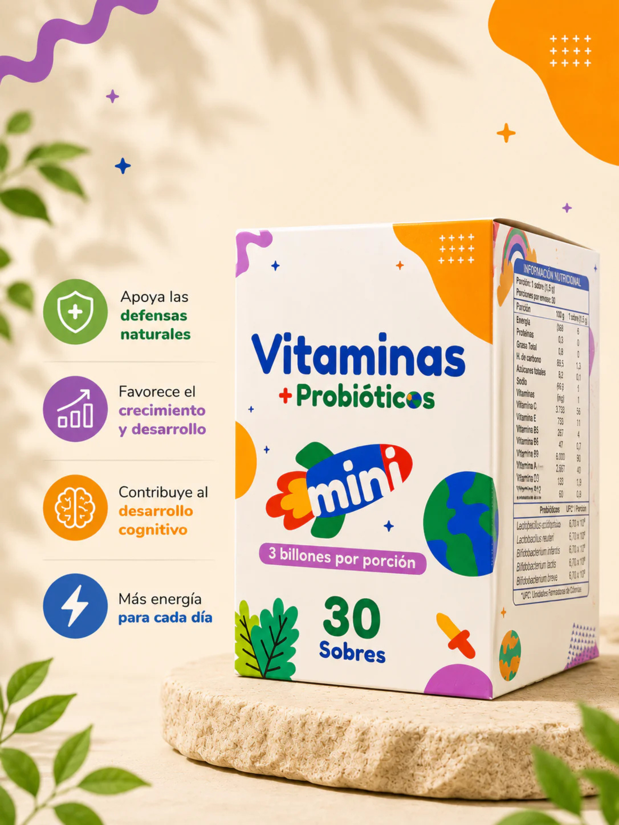 Vitaminas más Probióticos Mini FNL