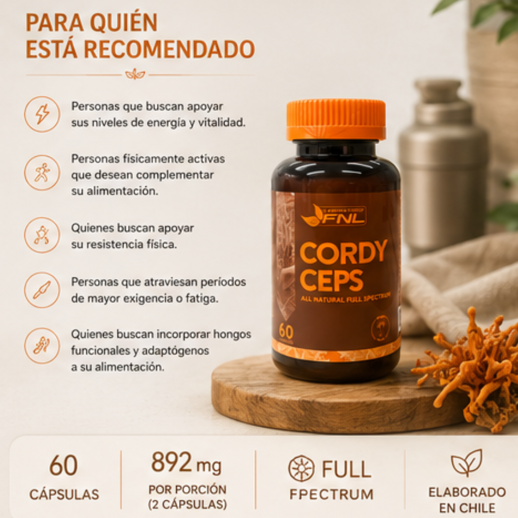 Cordyceps FNL 60 Cápsulas | Cordyceps Militaris