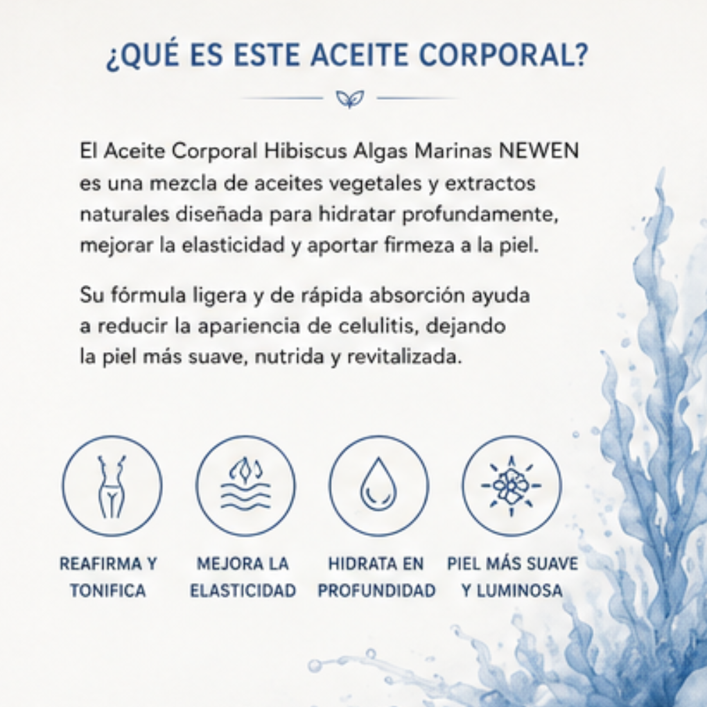 Aceite Corporal Hibiscus Algas Marinas NEWEN