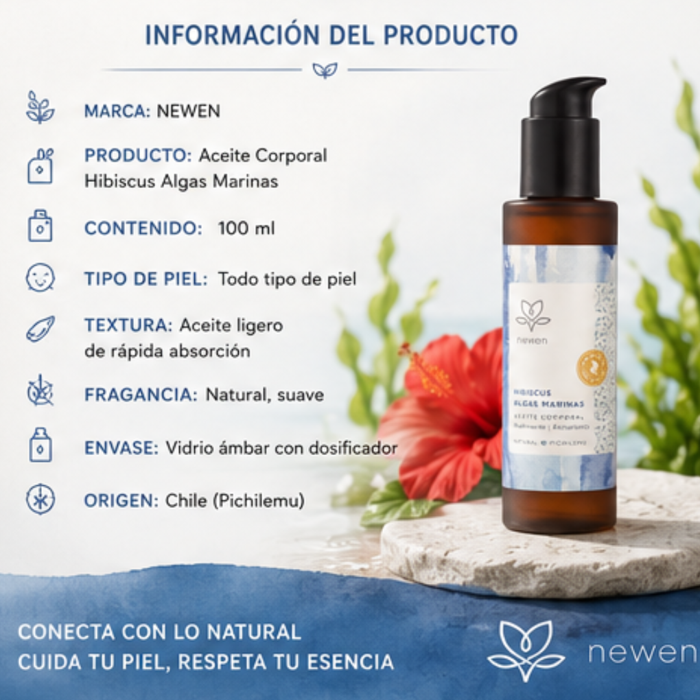 Aceite Corporal Hibiscus Algas Marinas NEWEN
