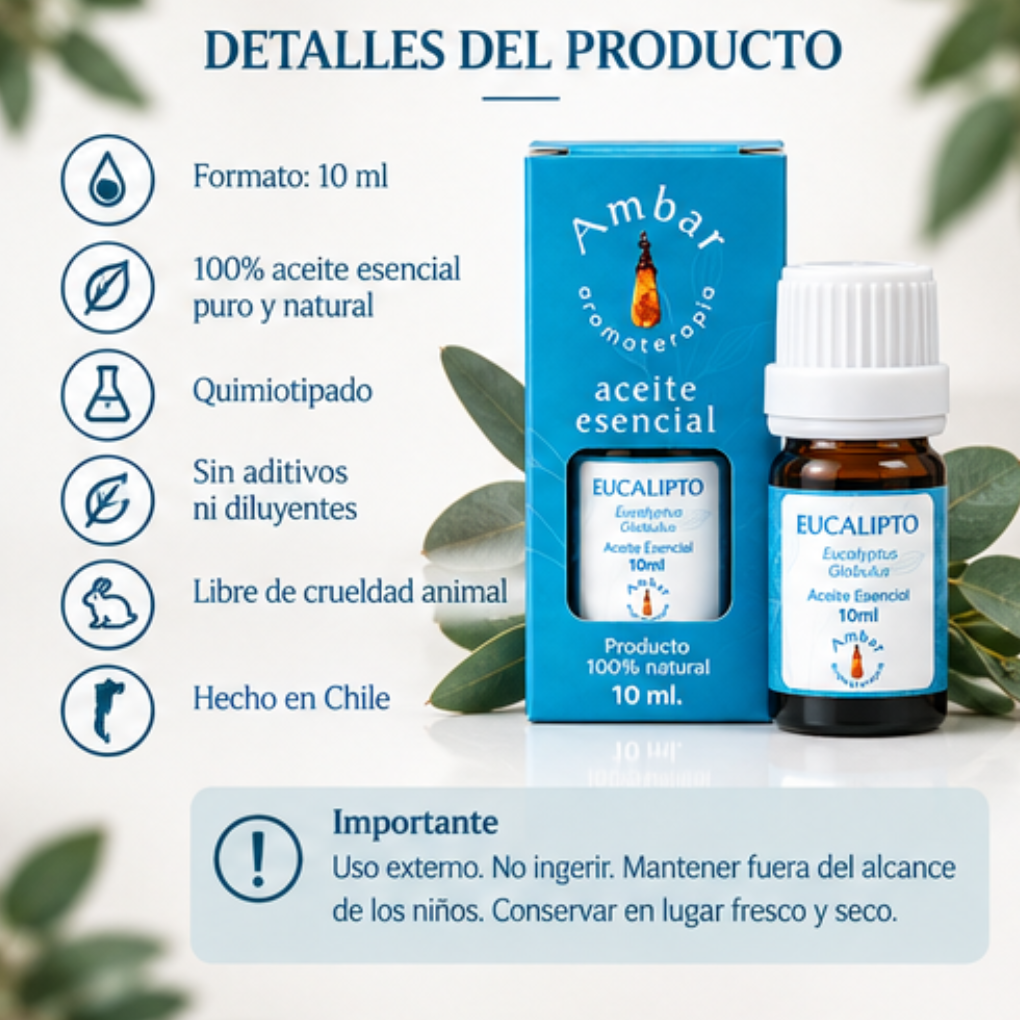 Aceite Esencial Eucalipto – Ambar Aromaterapia