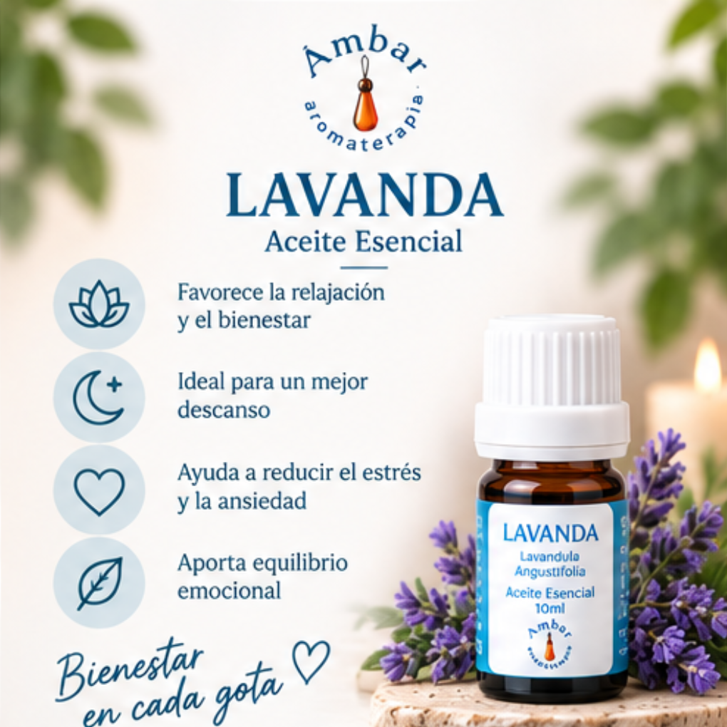 Aceite Esencial Lavanda – Ambar Aromaterapia