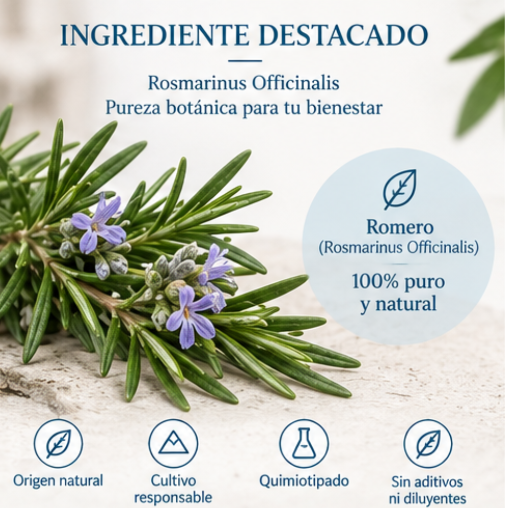 Aceite Esencial Romero Orgánico – Ambar Aromaterapia