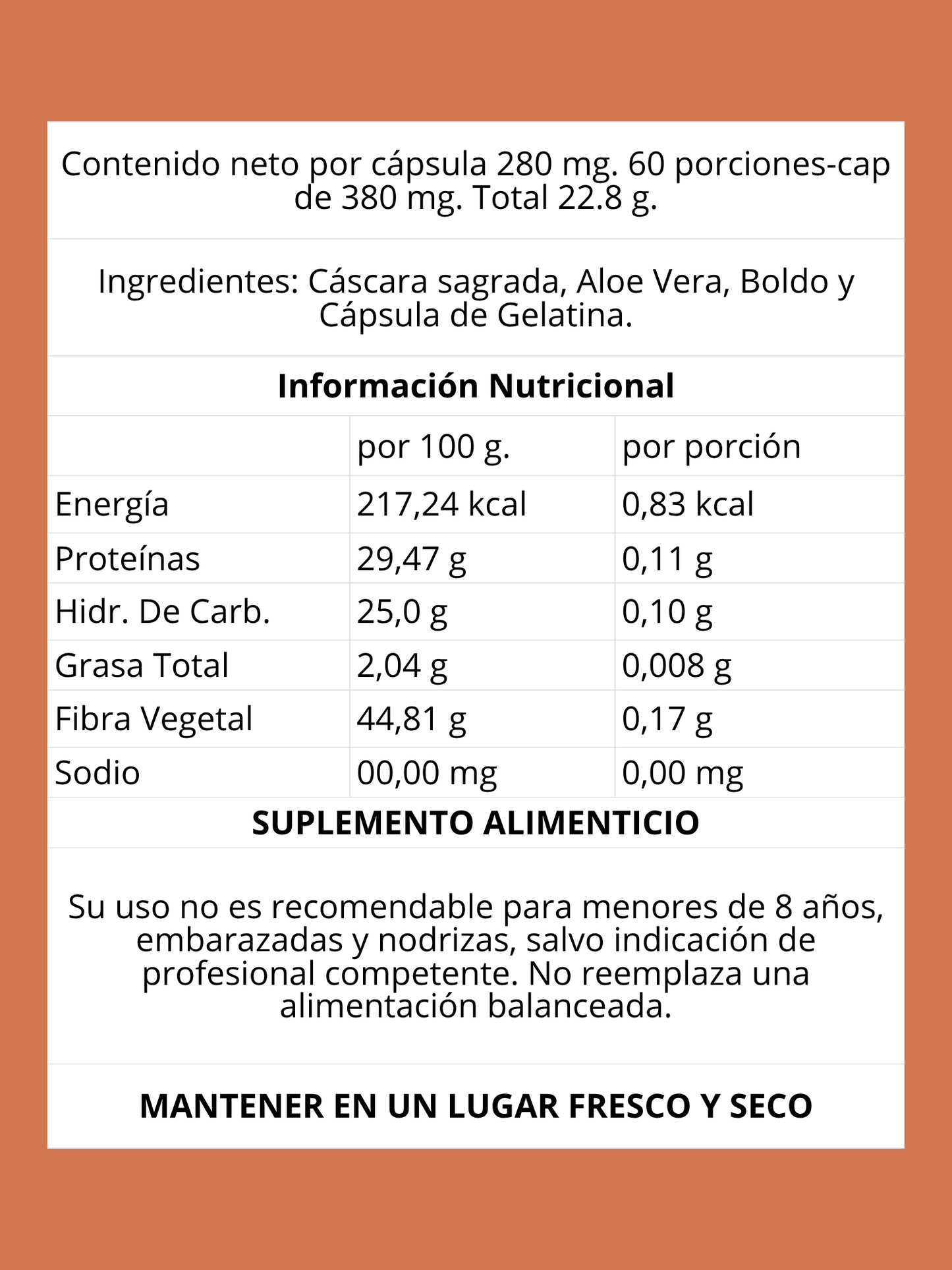 Cascaraloe Fornat
