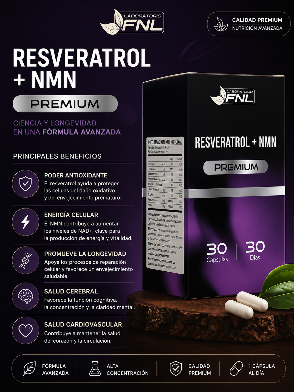 Resveratrol más NMN FNL