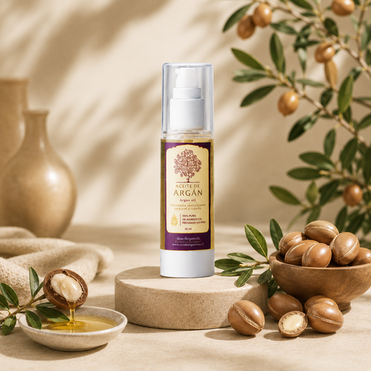Aceite de Argán 100% Puro 50 ml- Rosa Bergamota