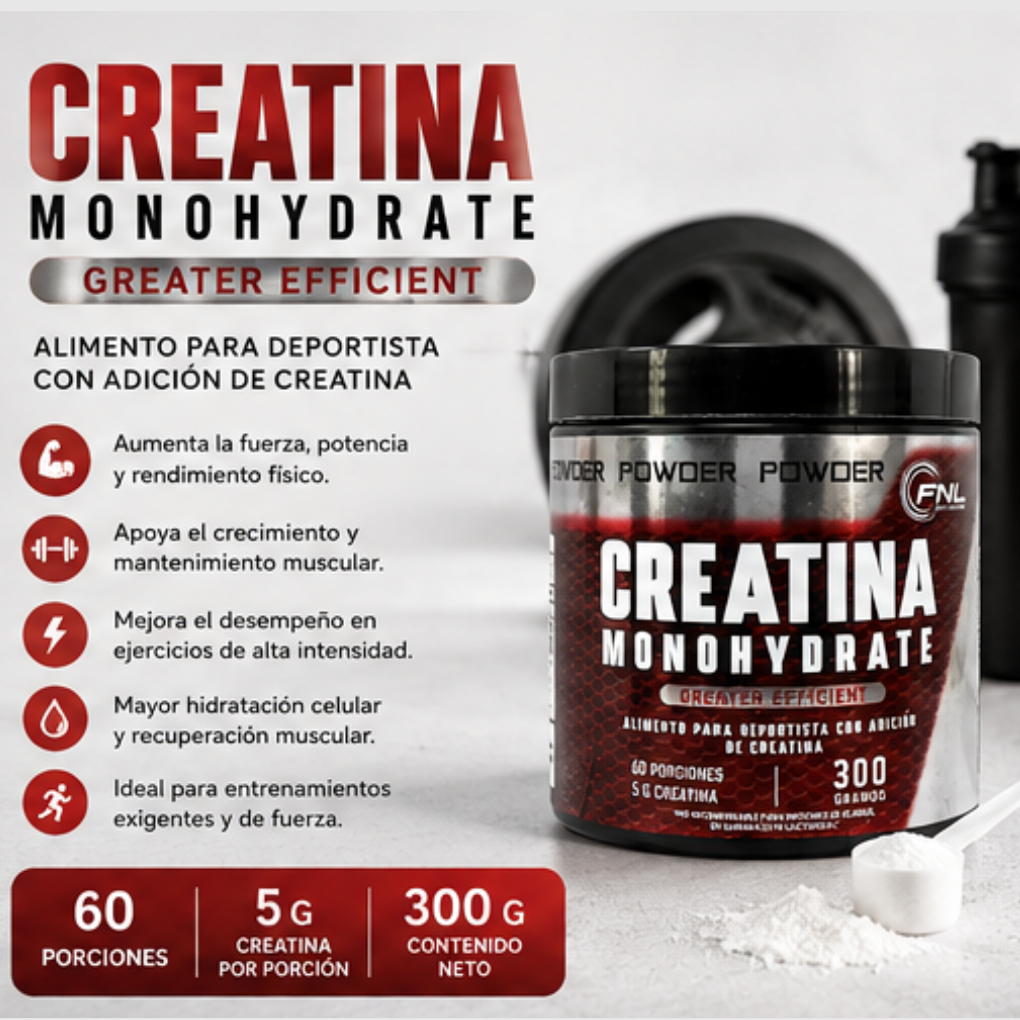 Creatina Monohidratada y Micronizada FNL