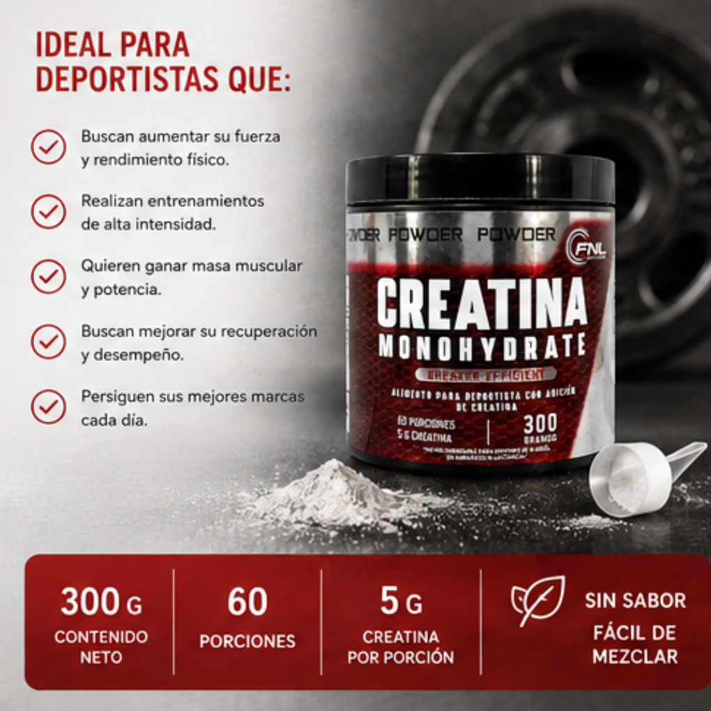 Creatina Monohidratada y Micronizada FNL