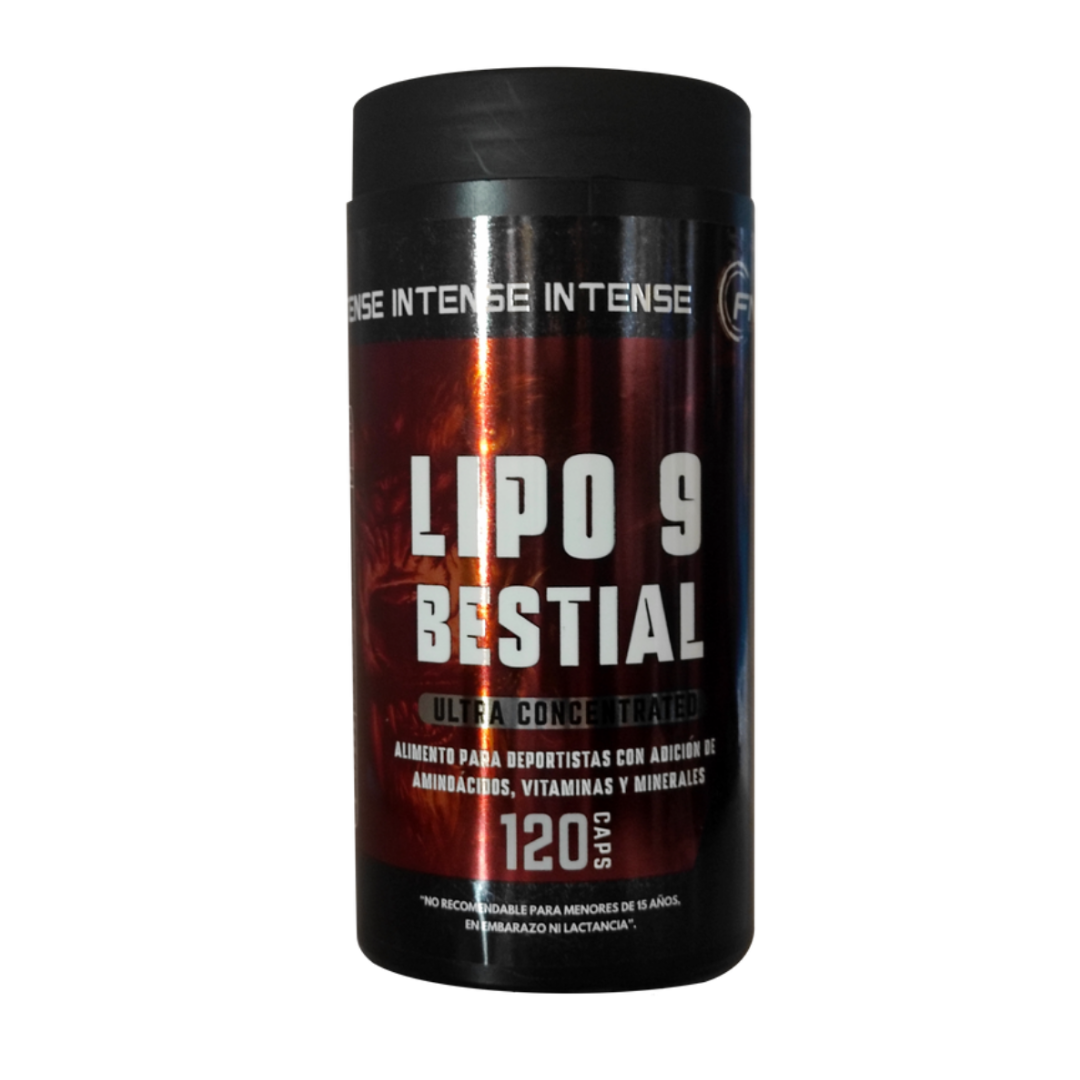 Lipo 9 Bestial FNL 120 Cápsulas
