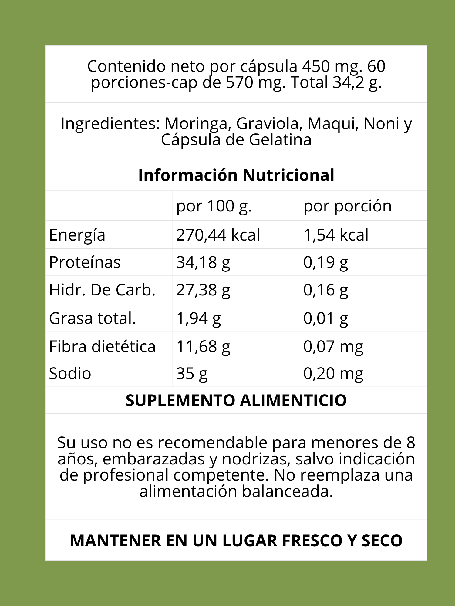 Moringa Fornat N&S