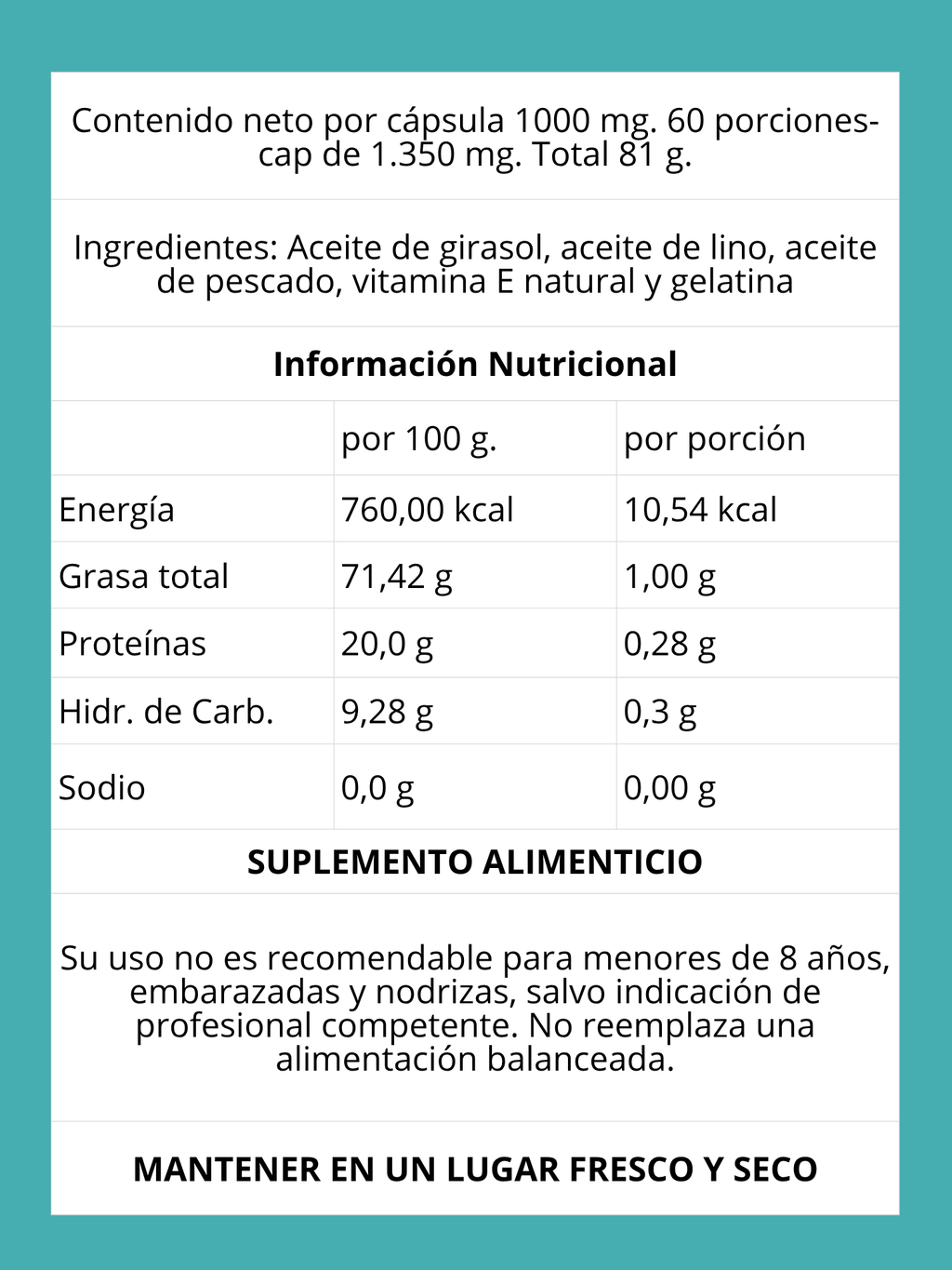 Omega 3 6 9 Villnat N&S