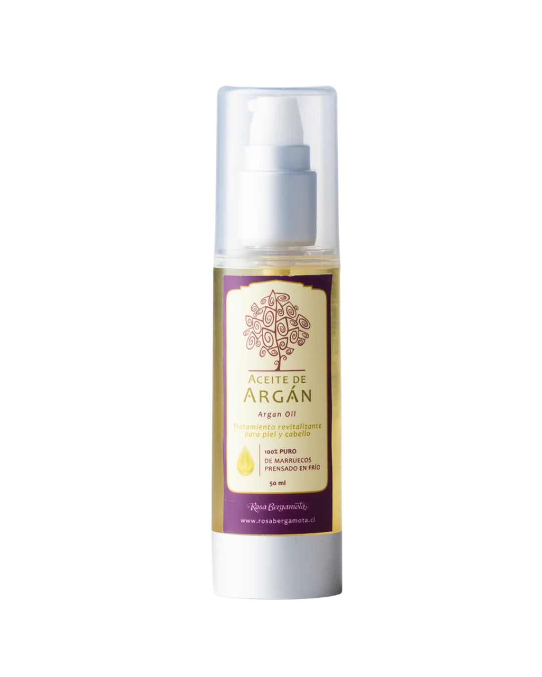 Aceite de Argán Puro 50 ml Rosa Bergamota