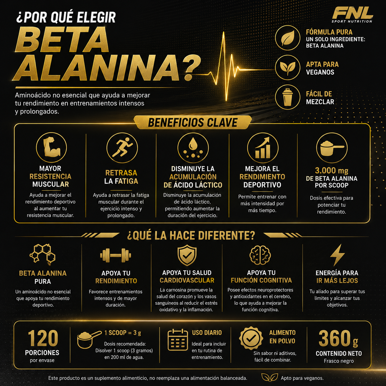 Beta Alanina FNL 360 g